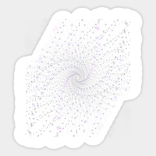 Abstract funnel of lilac diamonds Sticker